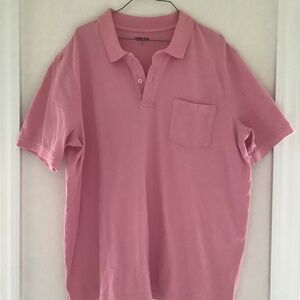 Men’s Lands End short sleeve polo in Pink! Size XL, great condition